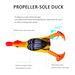 10 Colors Floating Duck Thunder Frog Bionic 9cm Flippers Lure 11g Rotating Tractor Fishing Bait_voghion.com