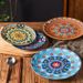 Bohemian Ceramic Dinner Plate Set - Elegant 10.5" Floral Plates For Steak/Pasta/Salad_voghion.com