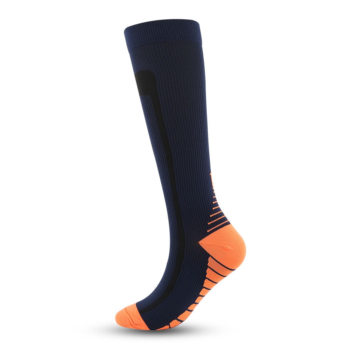 Stretch-Socken für den Außenbereich, Drucksport, mehrfarbiger Farbverlauf, lange schweißabsorbierende Kompressionsstrümpfe für Herren und Damen_voghion.com
