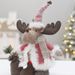 Charming Christmas Figurines Set – Festive Santa, Snowman & Reindeer Plush Decor For Home, Office & Store Displays_voghion.com