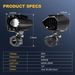 New Led Motorcycle External 80w 6000k Waterproof Fog Light Spotlight For Motorcycle Bicycle Yacht Led Spotlights W/ Strobe Modes_voghion.com