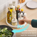 Rotating Spice Rack - Kitchen Multifunctional Salt Soy Sauce Vinegar Bottle Jar Condiment Tray Turntable Storage_voghion.com