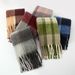 New Foreign Trade Plaid Scarves For Women's Mohair Autumn And Winter Warm Men's And Women's Scarves_voghion.com