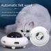 Cat Toy Smart Teaser UFO Pet Turntable Catching Training Toys USB Charging Cat Teaser Replaceable Feather Interactive Auto_voghion.com