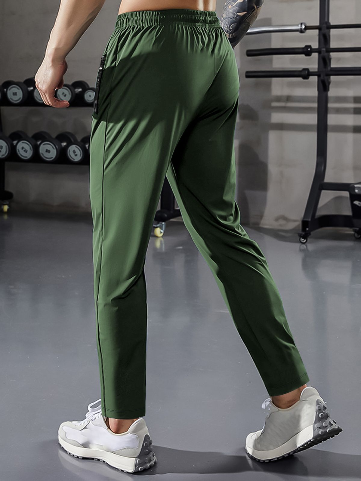 Sonnenschutzhose aus Eisseide, kühle, atmungsaktive Freizeithose für Herren, Sommer, dünne, lockere, gerade Hose_voghion.com