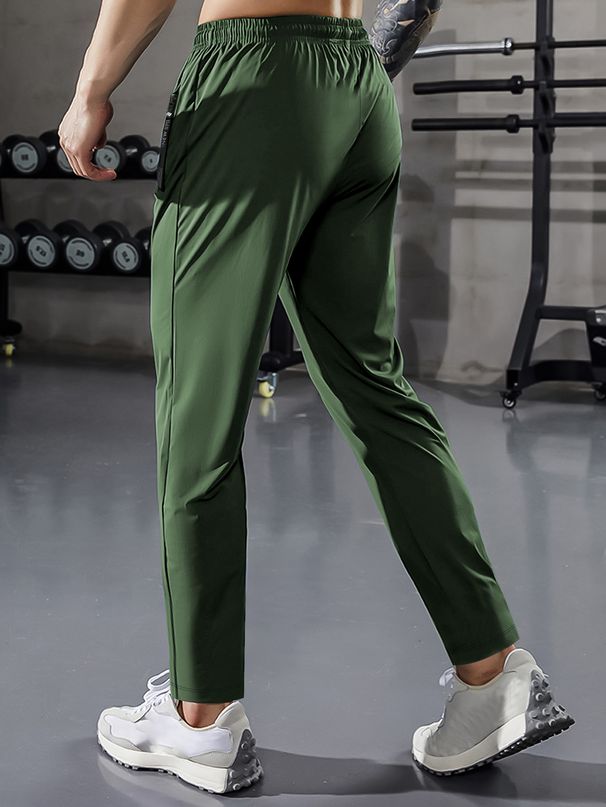 Sonnenschutzhose aus Eisseide, kühle, atmungsaktive Freizeithose für Herren, Sommer, dünne, lockere, gerade Hose_voghion.com