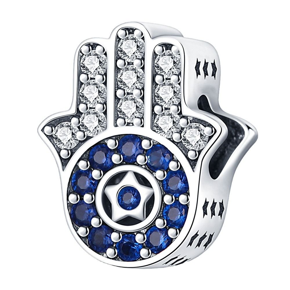 Gioielli da donna in argento placcato rame bianco S925 Perline fai da te Accessori per gioielli Braccialetto con perline a mano di Fatisa Collana con perline_voghion.com