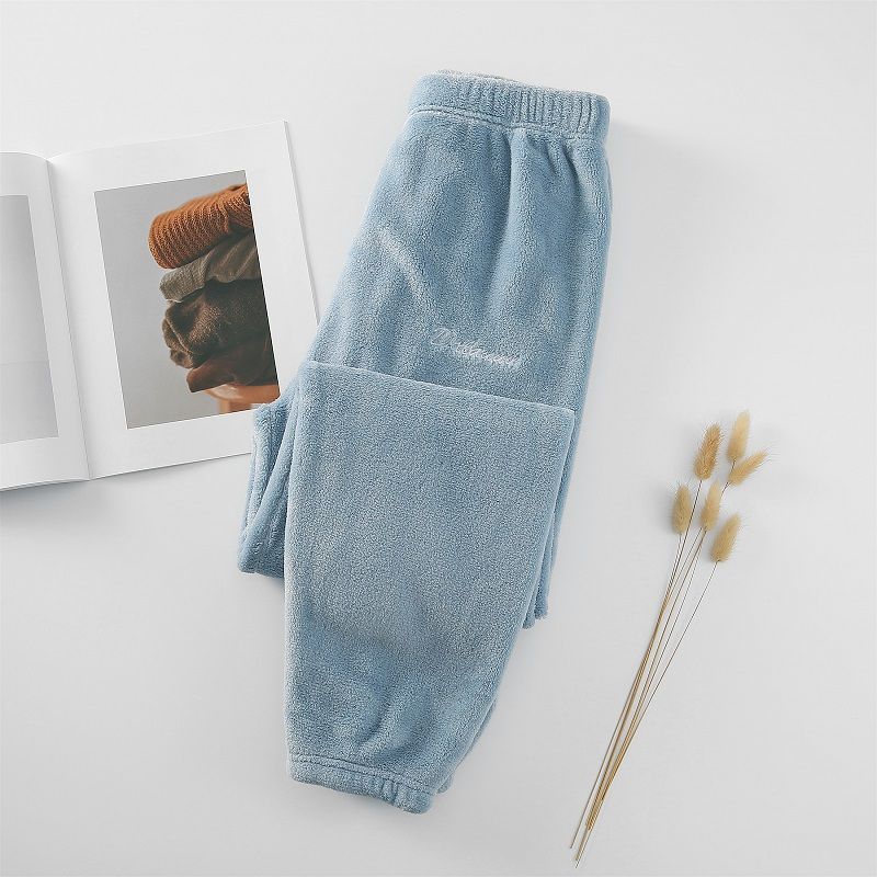 Plus Ladies Flannel Women Plus Size 100.00kg Baggy Pama Pants_voghion.com
