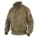 Fliegerjacke mit Baseballkragen für Herren, taktische Bomberjacke – leicht, wasser- und winddicht – Camouflage, Khaki, Schwarz, Armeegrün_voghion.com
