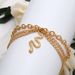 New Multi-layer Hollowed Out Foot Decoration Tassel Snake Shaped Pendant With Three-layer Leg Chain For Women_voghion.com