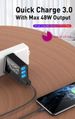 SCHWARZES 4-Port-USB-Wandladegerät mit Schnellladefunktion – Premium 4x schneller ⚡_voghion.com