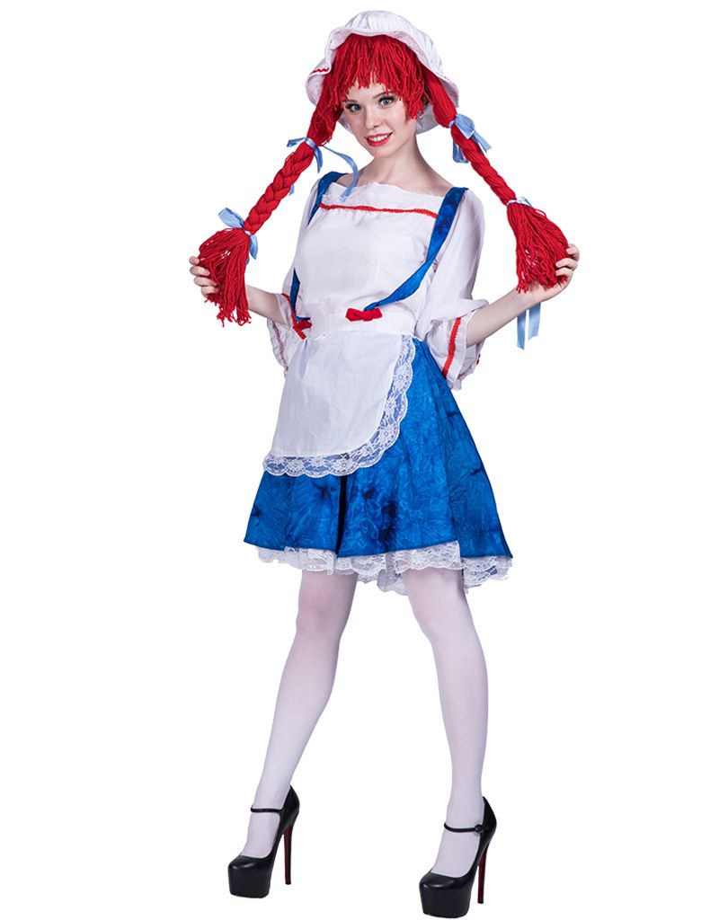 Kostimi za cosplay za pozornicu, dramu i performans za Halloween, kostimi krpenih lutaka sluškinje_voghion.com