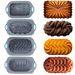 Juego de moldes de silicona para hornear pasteles: moldes rectangulares con diseños de loto, espiral, trenzado y clásico, pudín, pan, pasteles, herramientas de cocina para hornear_voghion.com