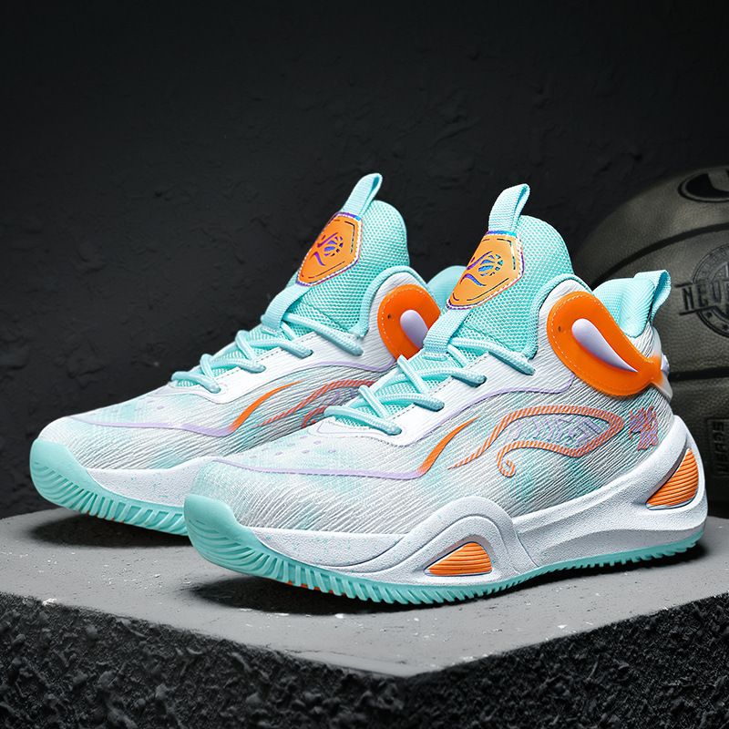 Running shoes high top basketball shoes men's shoes summer and autumn new shock absorbing practical sports shoes student shoes girls' combat boots_voghion.com