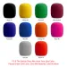 10pcs Candy Color Handheld Stage Karaoke Microphone Mic Windscreen Windshield Wind Shield Foam Cover Microphone Accessories_voghion.com