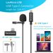 Microphone cravate Saramonic LavMicro U3B à pince pour appareils Android USB-C, ordinateur, enregistrement vidéo YouTube_voghion.com