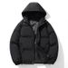 Herren Daunenjacke Winter Neue Loose Fit Plus Size Mantel Jugend Baumwolle Gepolsterte Pufferjacke mit Kapuze_voghion.com