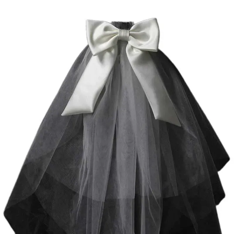Hair Jewery Ribbon Bowknot Long Tues Haoween Carnivas Woman Bride For Marriage Wedding Ceebration Party Layer_voghion.com