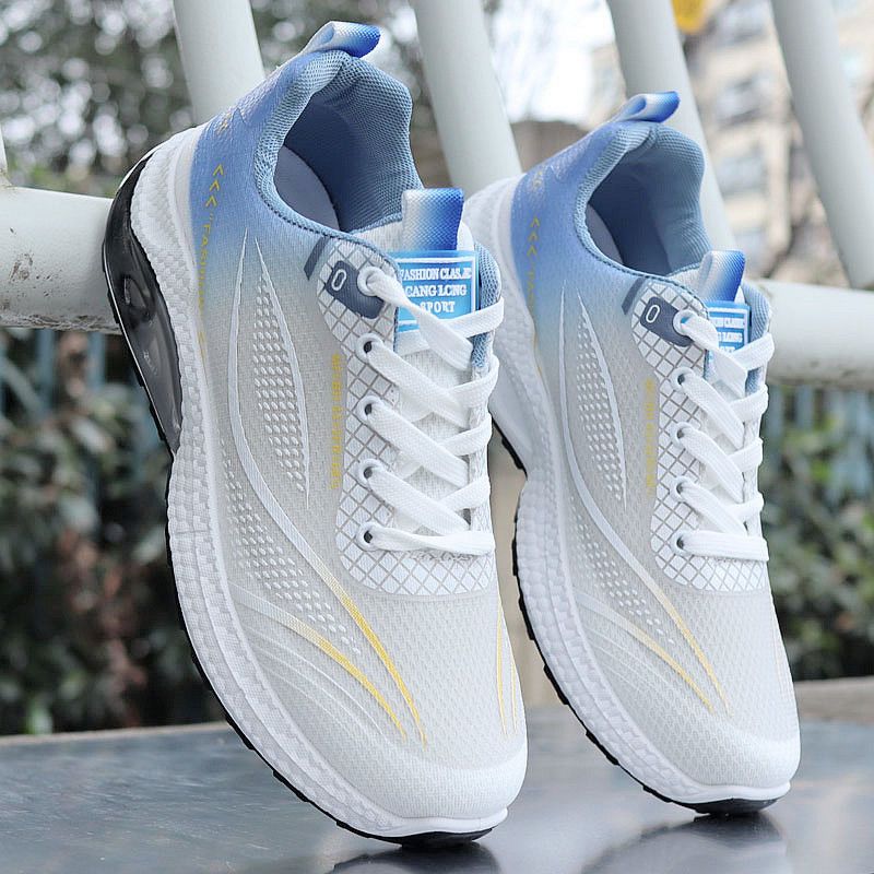 RenMou Men's 2024 Summer New Ice Silk Mesh Breathable Sports Men's Non Slip Running Soft Soled Casual Dad Shoes Exclusive Supply_voghion.com