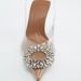 Large Pointed Thin Heeled For Women's Bags, Rhinestones, High Heels, Fashion Sandals Heel Shoes_voghion.com