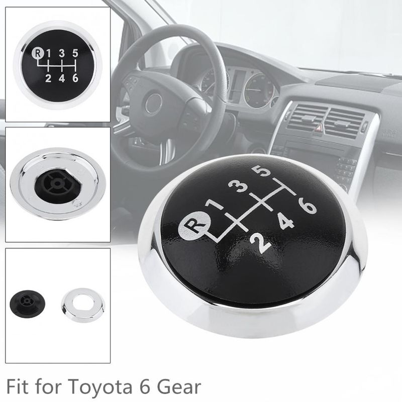 Manopla de câmbio manual de 6 velocidades, alavanca de câmbio, capa de cabeça de handebol TOYOTA Corolla 2007-2013 / RAV4 AVENSIS Y D4D_voghion.com