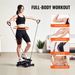 Stair Stepper For Exercise At Home Mini Twist Stepper With Resistance Band_voghion.com