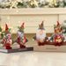 Festive Christmas Tree Ornaments Set - Soft Fabric Standing Figurines (Santa, Snowman, Reindeer, Bear) For Holiday Decor & Gifts"_voghion.com