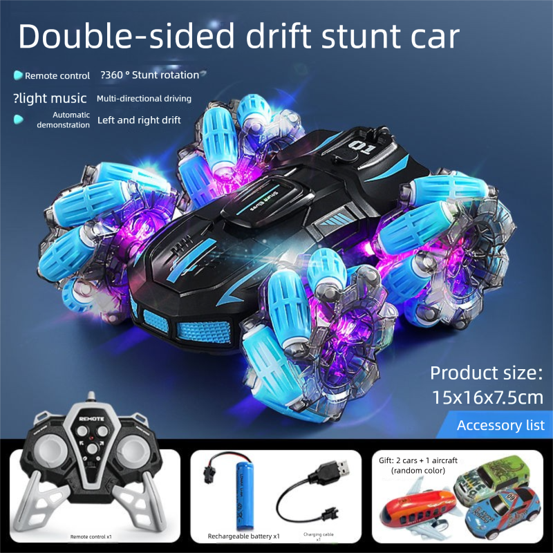 Auto telecomandata con rilevamento dei gesti, 4WD, ad alta velocità, fuoristrada, drift, acrobazie, giocattolo trasformabile wireless per ragazzi_voghion.com