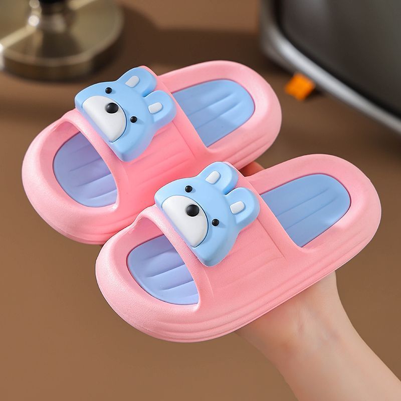 Children's slippers, cute summer teddy bear home, girls baby, big boys cartoon anti_voghion.com