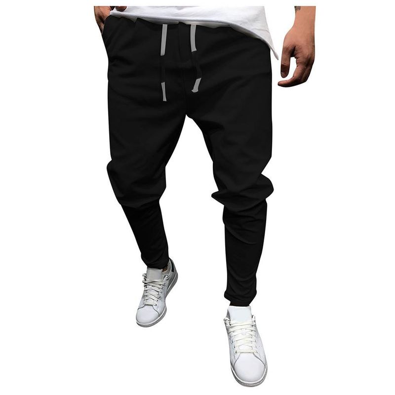 Summer new men's solid color eight color cropped pants_voghion.com