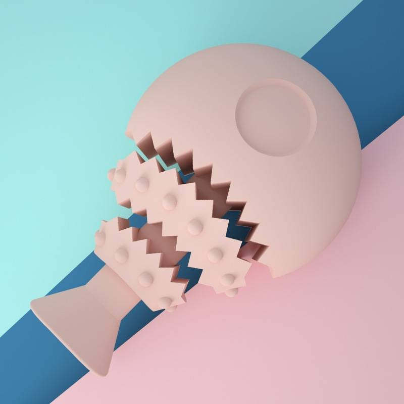 Pet Molar Dog Chew Toy Fish Bone Fun Food Leakage Toy_voghion.com