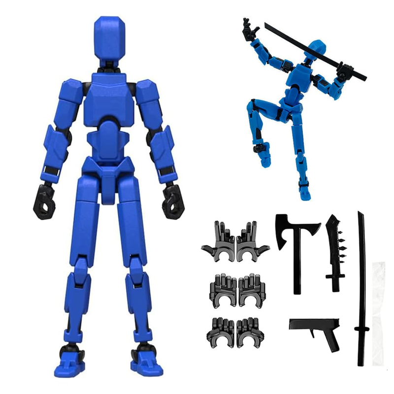 YOUEN New Assembly Completed-Titan 13 Action Figure,Dummy Robot 13 Action Figures Set,3D Printed Multi-Jointed Action Figures_voghion.com
