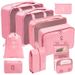 New Travel Storage Bag 9-piece Set Digital Toiletries And Cosmetics Sorting Storage Bag Clothes Shoes Luggage Travel Bag_voghion.com