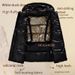 Chaqueta acolchada de invierno unisex negra y dorada con plumón de pato de 800 pulgadas cúbicas, impermeable, cortavientos y con capucha para hombre y mujer._voghion.com