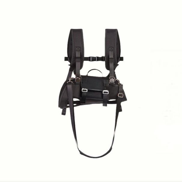 Fairydog Doppelter Schulter-Crossbody-Haustier-Hunderucksack für kleine und mittelgroße Hunde mit Leinengriff für Ausritte im Freien_voghion.com