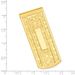 Gold-plated Kelly Waters Textured With Engraveable Area Money Clip_voghion.com