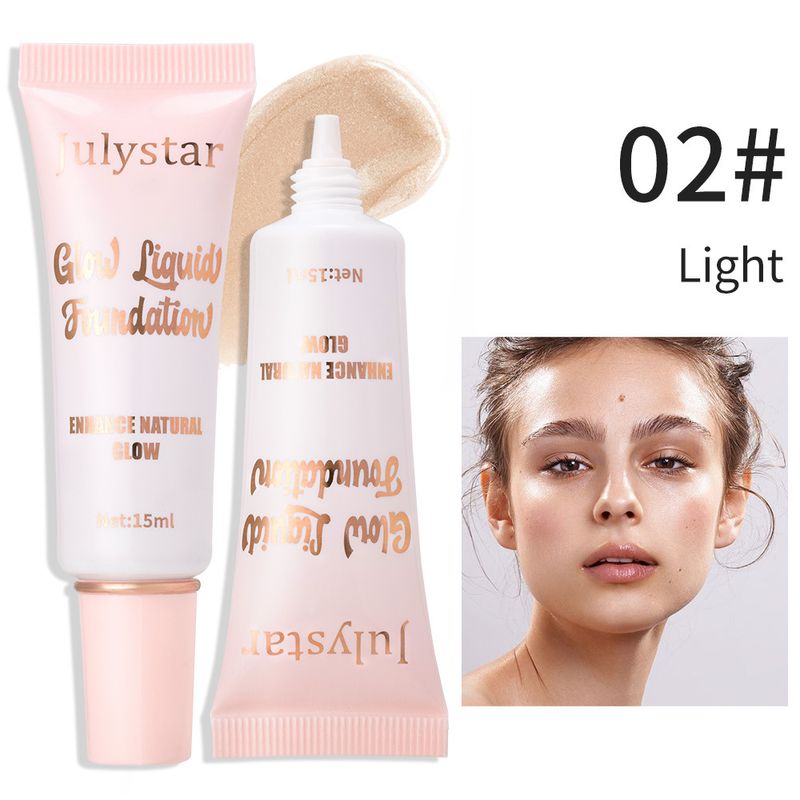 Make-up Heißer Verkauf Hochglanz Perlglanz Flüssige Foundation Europäische Und Amerikanische Natürliche Lang Anhaltende Aufhellung Feuchtigkeitsspendende Docile Foundation_voghion.com
