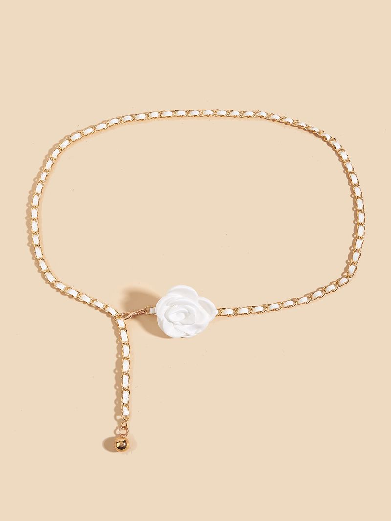 Xiaoxiangfeng Metal Feminino 2025 Novo Vestido da Moda Decoração Terno Cinto Fino Corrente Cintura Selo_voghion.com