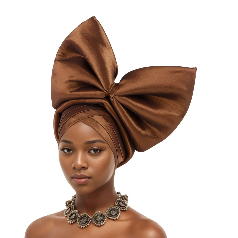 Hot Selling Headwear Wedding New Style Big Bow Headscarf Baotou Hat Xiyintemu_voghion.com