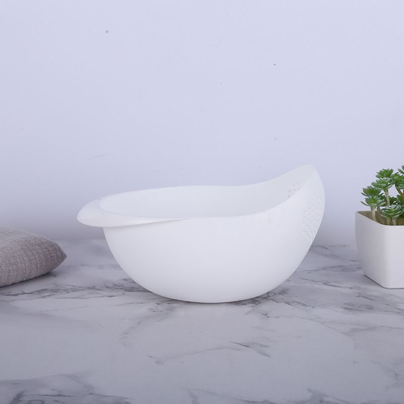 Multifunktionaler verdickter Reiswaschkorb/Obstteller/Abtropfsieb/Reiswaschbecken Kunststoff-Abtropfwaschkorb_voghion.com