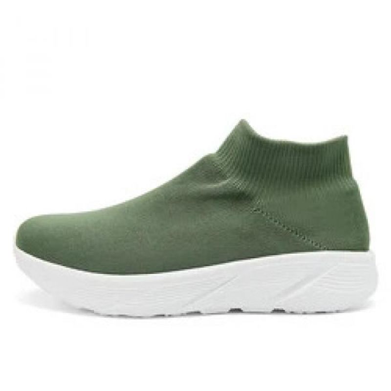 Diseñador Zapatillas deportivas casuales de alta calidad Parte superior de malla tejida Logotipo personalizado Calzado de suela blanda para hombres Zapatillas deportivas Zapatillas de entrenamiento_voghion.com