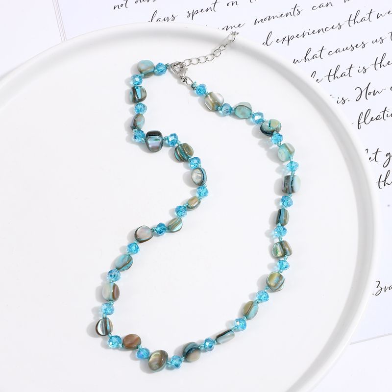 Vacation Classic Style Geometric Shell Beaded Chain Beaded Necklaces Wholesale_voghion.com