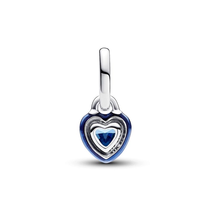 Mini pingente de coração de chakra azul ME_voghion.com