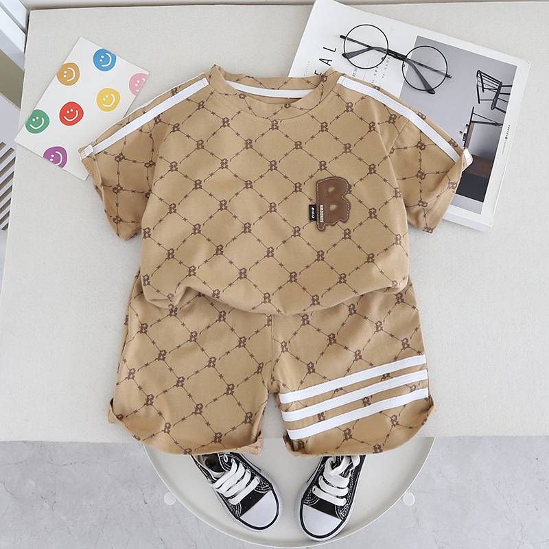 Abbigliamento per bambini Ragazzi Estate Manica corta Due pezzi vestito Bello Estate Indossare sottile alla moda vestito_voghion.com