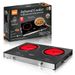 European Standard Head Double Household Electric Ceramic Two Infrared Tabletop High Power Multi Burner Stove_voghion.com