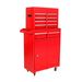 Rolling Tool Chest, 5-Drawer Tool Box Organizer W/Lockable Wheels & Sliding Drawers & Detachable Top & Adjustable Shelf, Tool Storage Cabinet For Garage Workshop(RED)_voghion.com