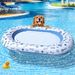 PVC Inflatable Pet Pool Water Pet Floating Row Dog Inflatable Bed Puppy Water Play Floating Row Mat_voghion.com