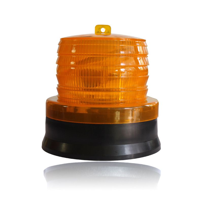 Solar LED Magnetic Warning Light With Flashing/Strobe Mode For Traffic Safety, Construction Barriers, Road Signs_voghion.com