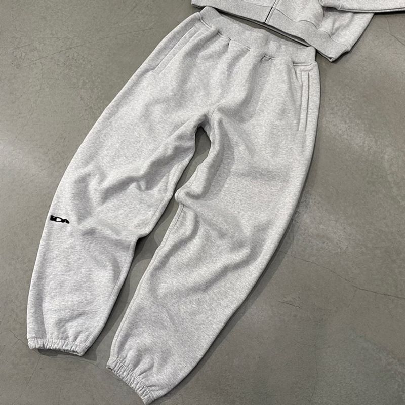 Men’s Distressed Hoodie & Joggers Set – Vintage Streetwear Pullover With Graphic Print (S-XL, Gray)_voghion.com
