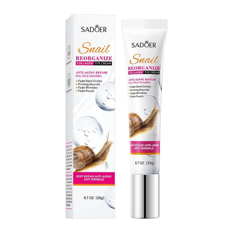 Cream SADOER Snail Recombinant Collagen 6-piece Set, Essence Facial Cleanser Eye Mask, Cream, Moisturizing_voghion.com